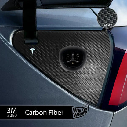 3M Carbon Fiber Tesla Charge Port Wrap | Model Y