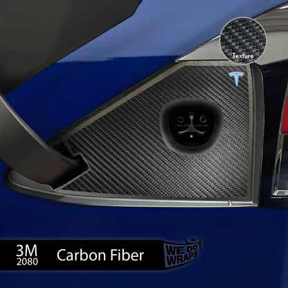 3M Carbon Fiber Tesla Charge Port Wrap | Model X