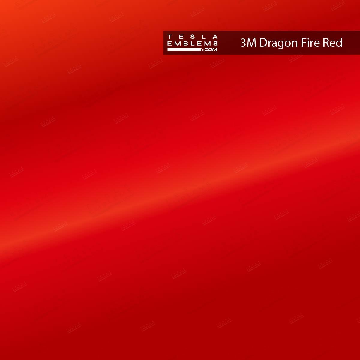 3M Gloss Dragon Fire Red | Tesla Center Console Wrap Kit | Model Y 2026