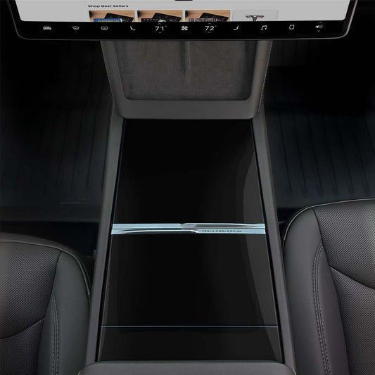 3M Gloss Black | Tesla Center Console Wrap Kit | Model Y 2026