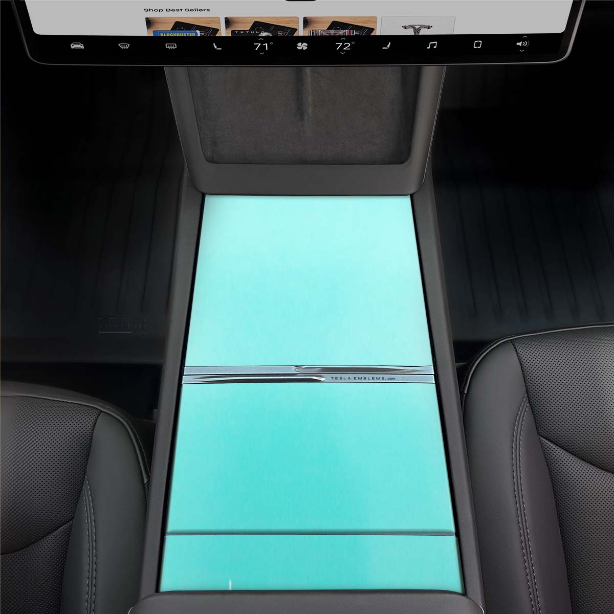3M Satin Key West | Tesla Center Console Wrap Kit | Model Y 2026