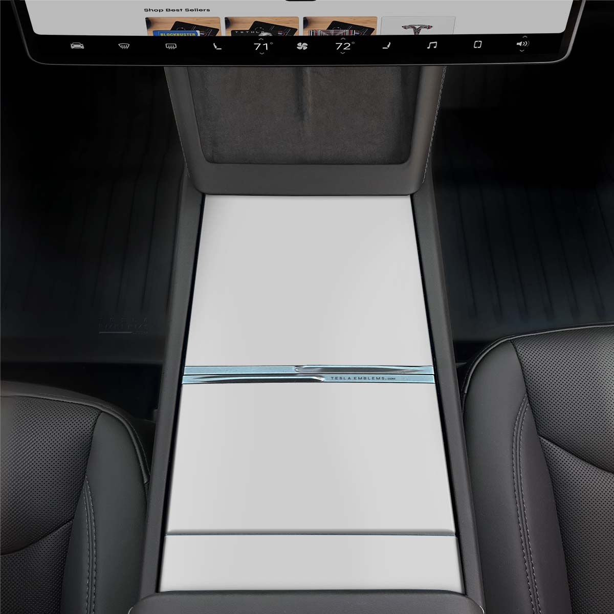 3M Satin White | Tesla Center Console Wrap Kit | Model Y 2026