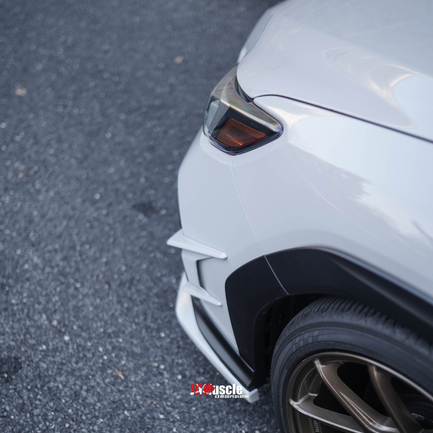 JDMuscle [22-25 WRX] Canards V2 - Paint Matched / Gloss Black / ABS