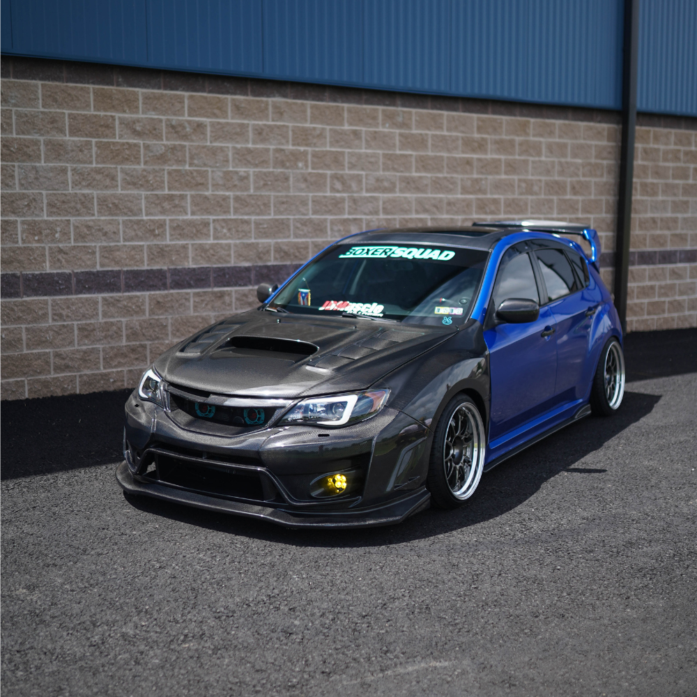 JDMuscle [10-14 WRX / 08-14 STI] VS Style Front Bumper - FRP / Carbon Fiber