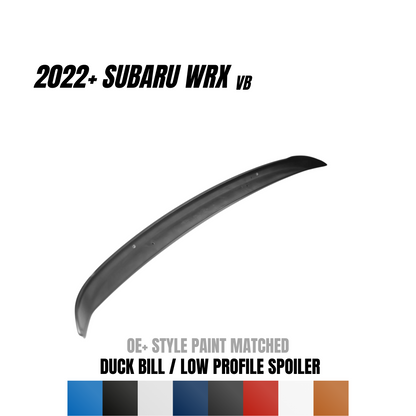 JDMuscle [22-25 WRX] Duck Bill / Low Profile Spoiler - OE+ Style Paint Matched - Return