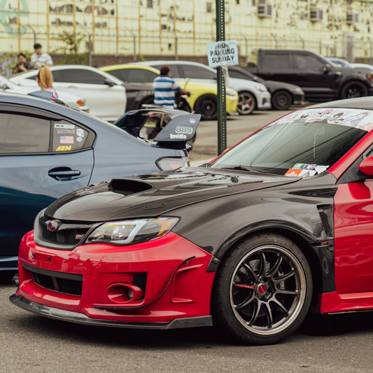 JDMuscle [08-14 WRX/STI] Carbon Fiber/FRP Fenders VS Style