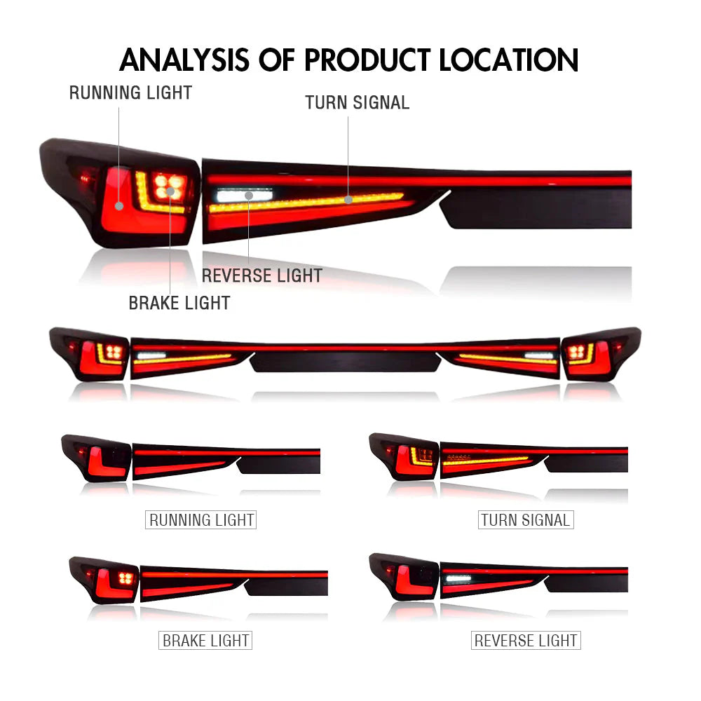 2020-2024 Toyota Highlander Custom Tail Lights