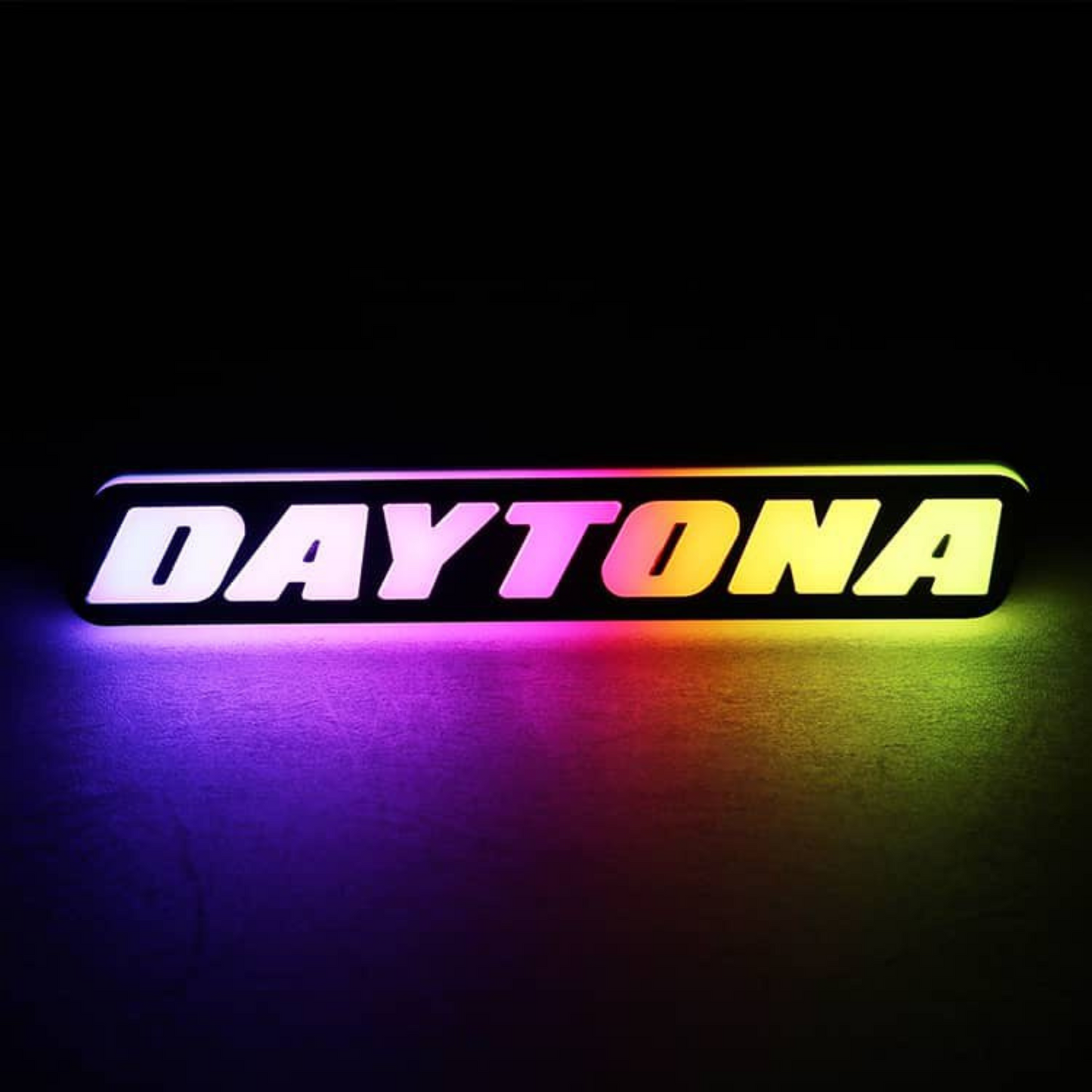 Daytona LED Badge: (Multicolor Flow)