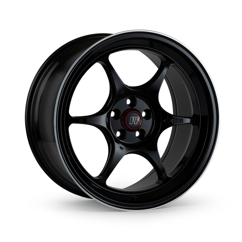 Enkei PF06 19x9 5x112 27mm Offset 75mm Bore Black Machined Wheel (MOQ 40)