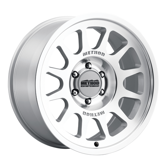 Method MR703 Bead Grip 20x9 -12mm Offset 5x5 71.5mm CB - Machined Clear Coat
