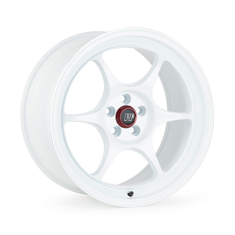 Enkei PF06 19x8.5 5x114.3 32mm Offset 75mm Bore White Wheel w/ Machined Lip (MOQ 40)