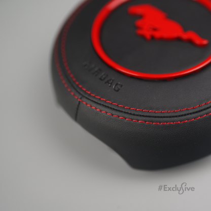 Exclusive Steering Custom Airbag Cover 18-23 Ford Mustang