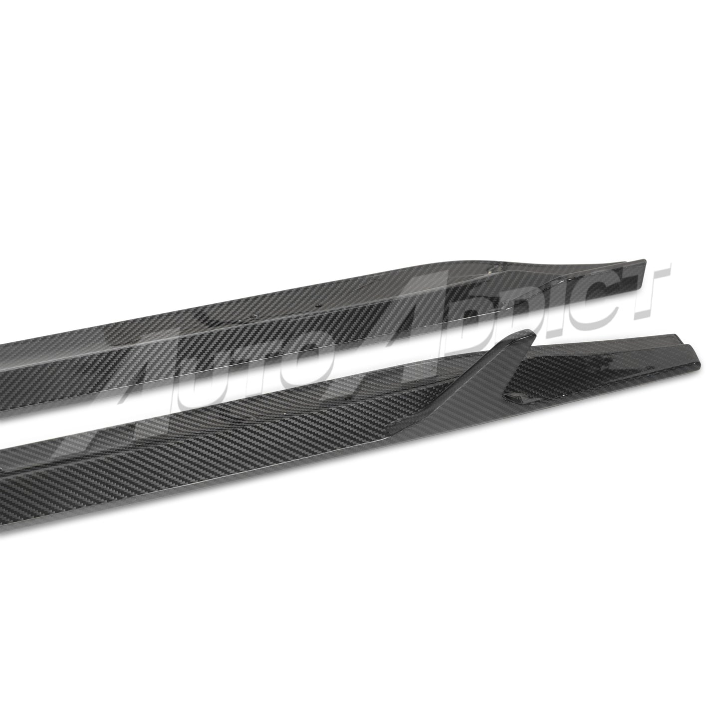 2021-2026 BMW G80 M3 Dry Gloss Double Sided Carbon Fiber V1 Side Skirts Pair