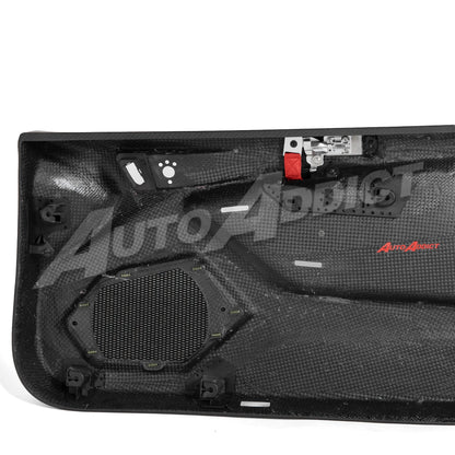 STO Lamborghini Huracan Dry Carbon Fiber Interior Door Panels w/ Brackets