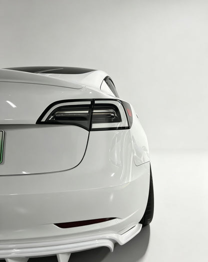 Tesla (Previous Gen) clear white-housing tail lights by JIEAN Lights – photo 1