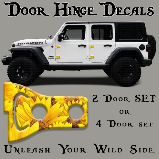 Sunflower Door hinge decals 41