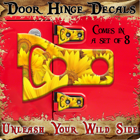 Sunflower Door hinge decals 41