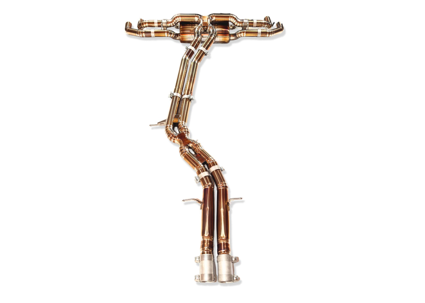 Yonristic Audi RSQ8 Exhaust VANTA Edition Valved Catback Doulbe X-pipe 3''