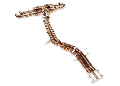Yonristic Audi RSQ8 Exhaust VANTA Edition Valved Catback Doulbe X-pipe 3''