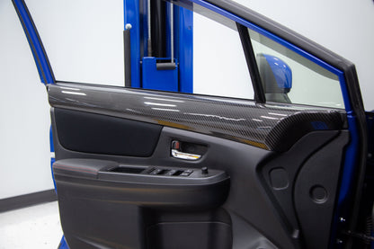 OLM LE Dry Carbon Front Door Trim Upper Panels - 2015-2021 WRX / STI