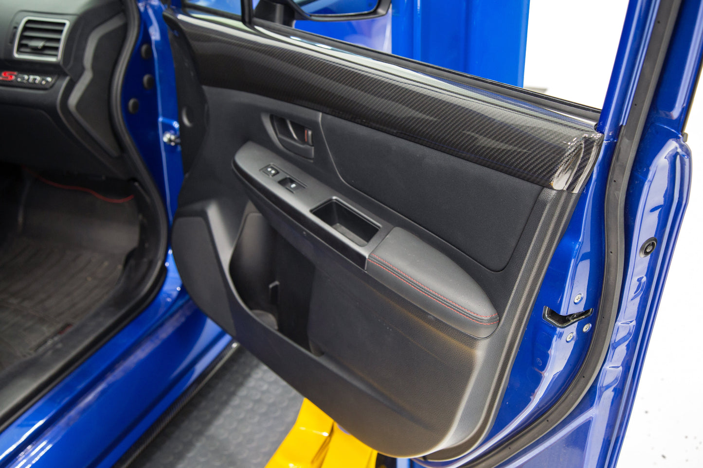 OLM LE Dry Carbon Front Door Trim Upper Panels - 2015-2021 WRX / STI