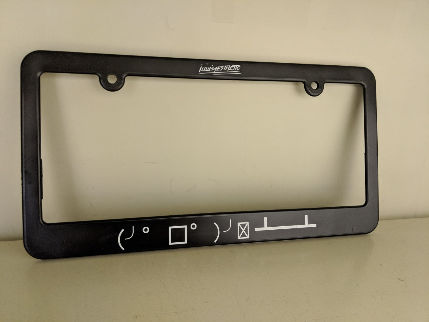 Illumaesthetic Custom Plate Frame (Simple Text)