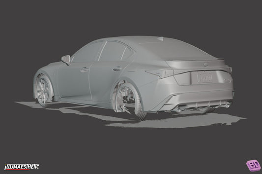 Lexus IS (XE30) 3D Scan (Facelift, 2020+)