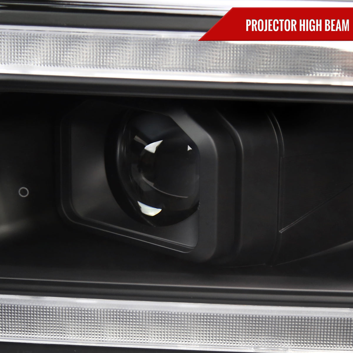 2019-2024 Dodge RAM 2500/3500/4500/5500 Switchback Sequential Amber LED Turn Signal Projector Headlights (Matte Black Housing/Clear Lens)