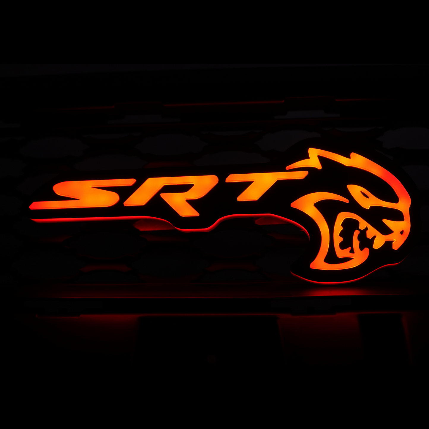 SRT Hellcat LED Emblem Badge: (Multicolor)