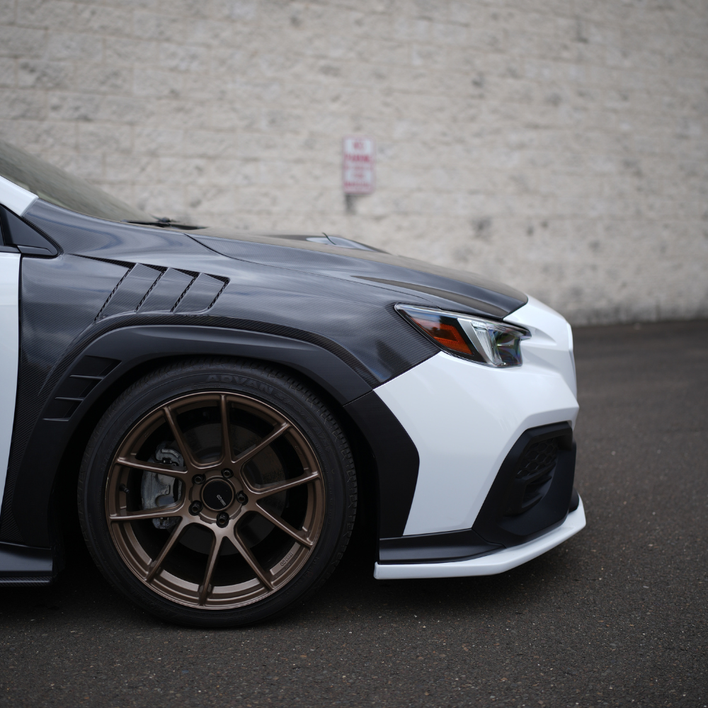 JDMuscle [22-25 WRX] Carbon Fiber FMIC Reverse Hood Scoop