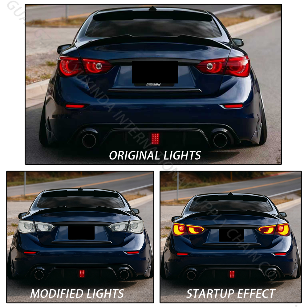 2013–2017 Infiniti Q50 Hawkeye Style LED Taillight Assembly