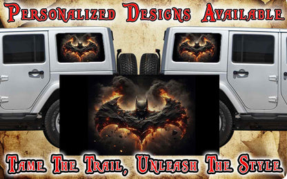 batman Rear quarter window see through graphic.