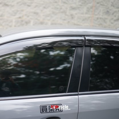 JDMuscle [15-21 WRX/STI] OE Style Rain Guards / Window Visors