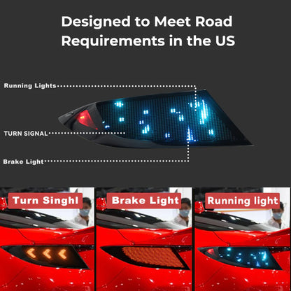 NTXGLOW Grid RGB LED tail lights (2022 - 2025 Subaru BRZ GR86)