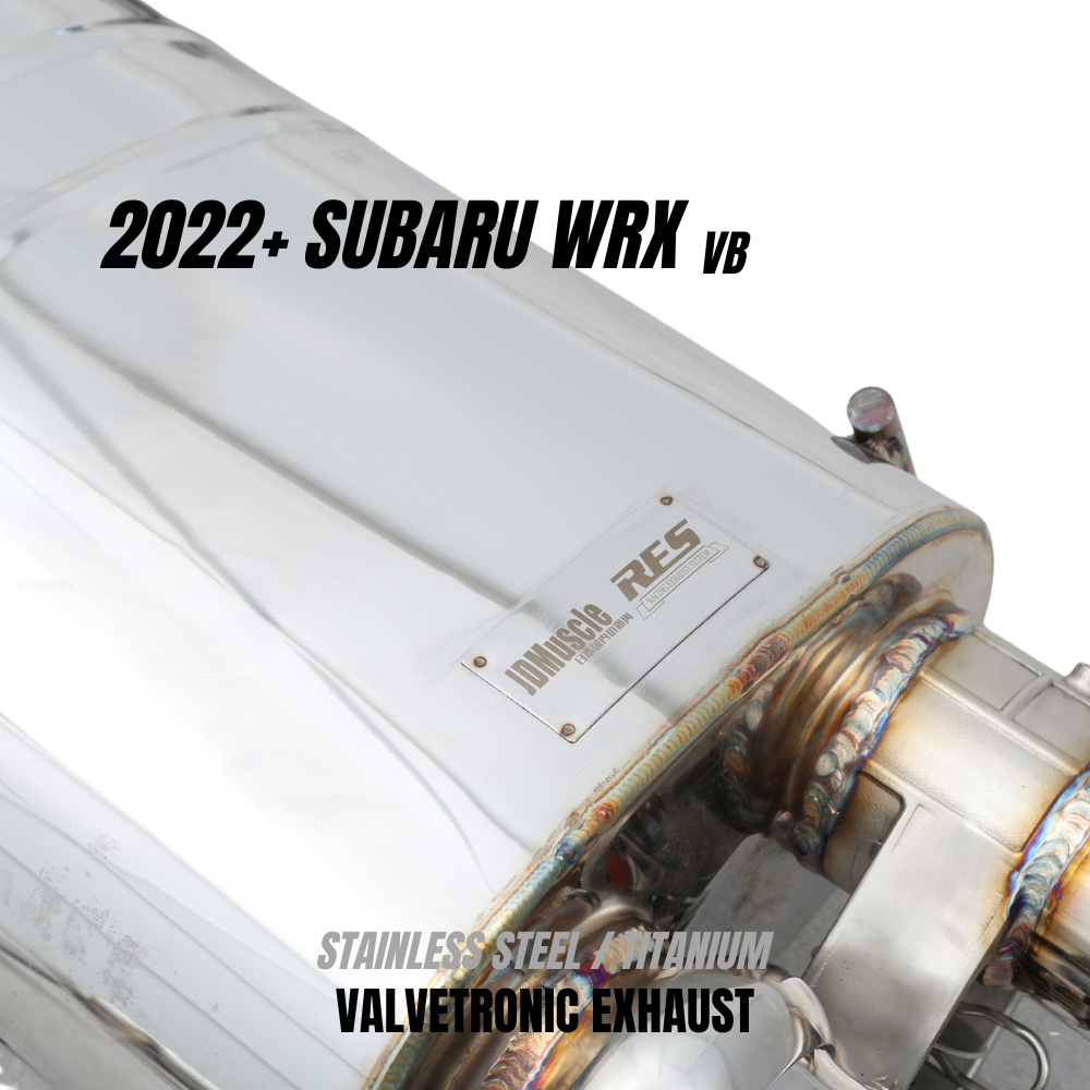 RES x JDMuscle [22-25 WRX] Valvetronic Catback Exhaust MT&CVT