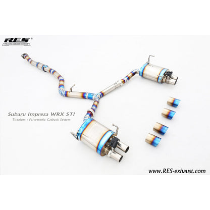 RES X JDMuscle 15-21 WRX/STI Valvetronic Catback Exhaust MT&CVT