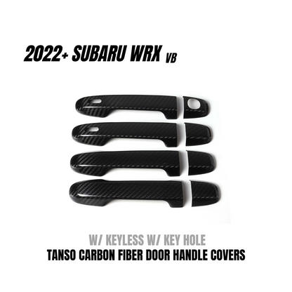 JDMuscle [22-25 WRX] Tanso Dry Carbon Fiber Door Handle Covers w/ Gloss Finish