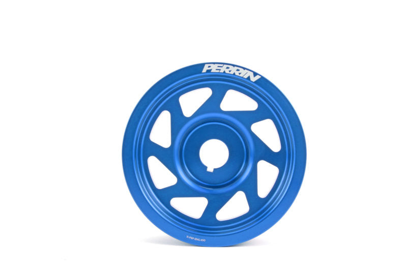 PERRIN Lightweight Crank Pulley Blue Subaru Models | inc. 2002-2014 WRX / 2004+ STI