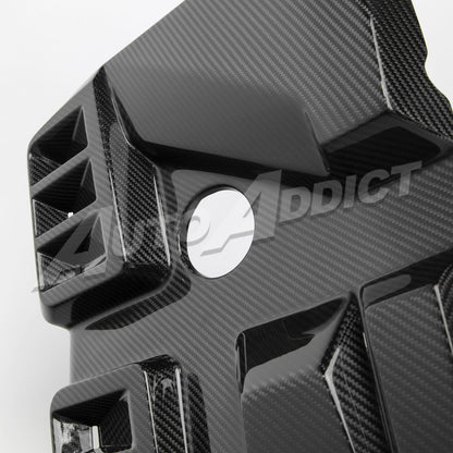 2021-2026 BMW G80 M3 G82 G83 Dry Gloss Double Sided Carbon Fiber Engine Cover Replacement