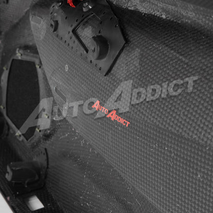 STO Lamborghini Huracan Dry Carbon Fiber Interior Door Panels w/ Brackets