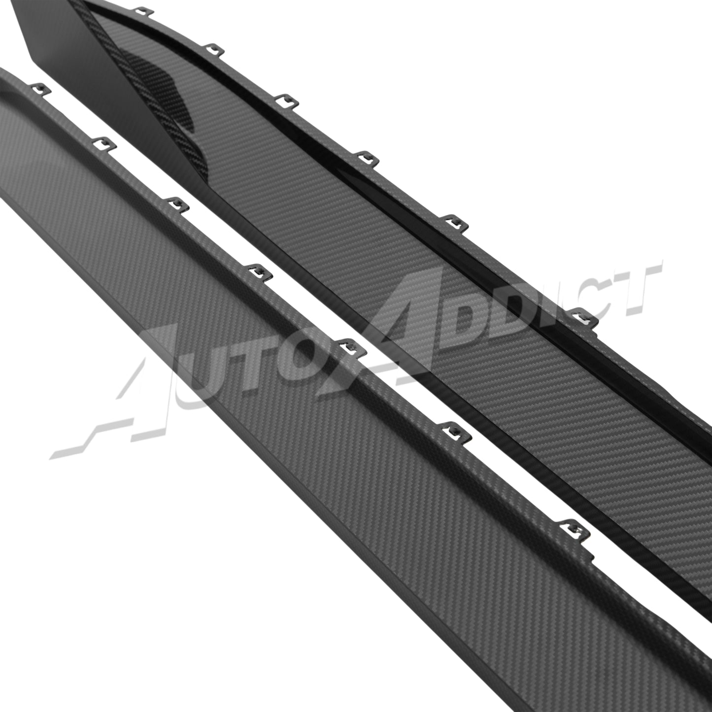 2021-2026 BMW G80 M3 Dry Gloss Double Sided Carbon Fiber V2 Side Skirts Pair