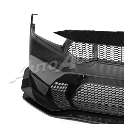 2024-2026 Mustang S650 Type-GTD Carbon Fiber Bumper Full Kit For GT/EcoBoost