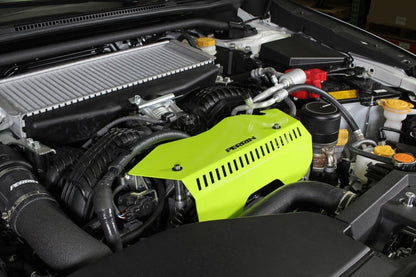 Perrin [22-25 WRX] Pulley Cover - Neon Yellow | PSP-ENG-153NY