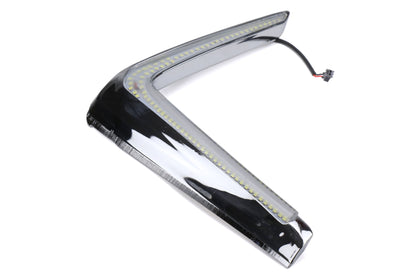 OLM GCS LED DRL Fog Light Bezel Inserts - 2016-2017 Subaru Crosstrek