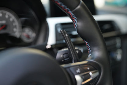 BMW F-Series Carbon Fiber Paddle Shifters for BMW 3 series, 4 Series, M2 M3, M4, M5 (Matte) Dry