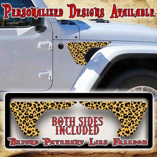 Chetta print fender vent for the JL or JT 2018 or newer