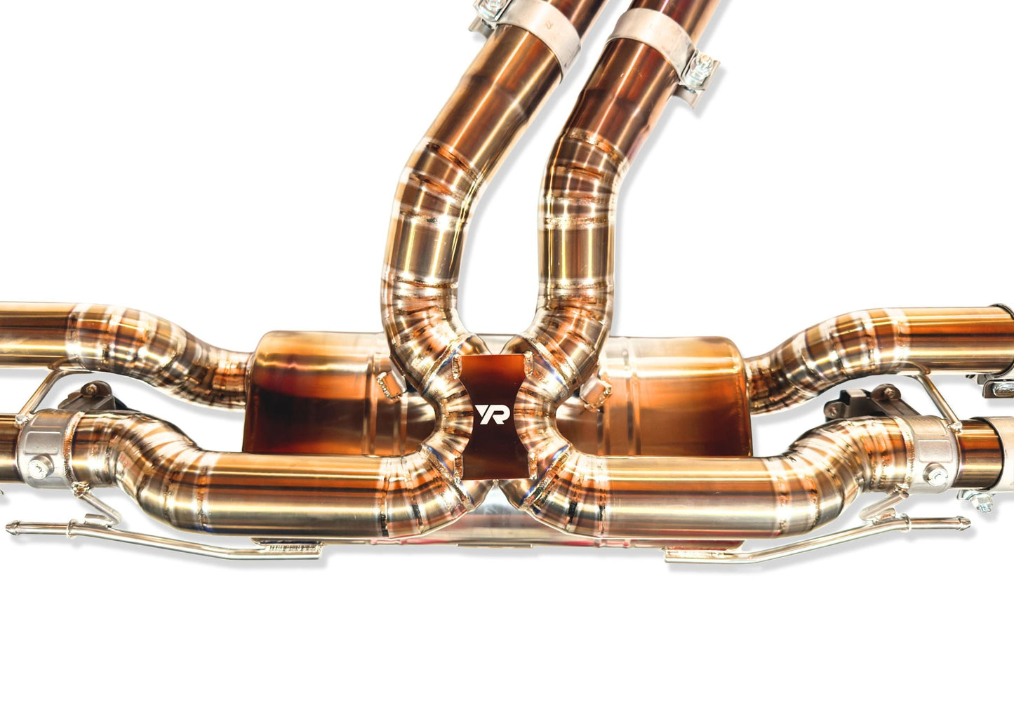 Yonristic Audi RSQ8 Exhaust VANTA Edition Valved Catback Doulbe X-pipe 3''