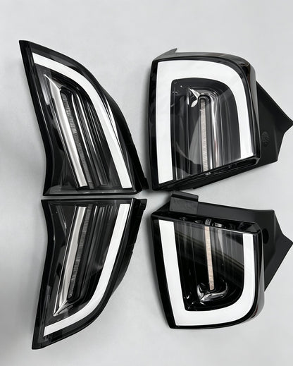 Tesla (Previous Gen) clear white-housing tail lights by JIEAN Lights – photo 4