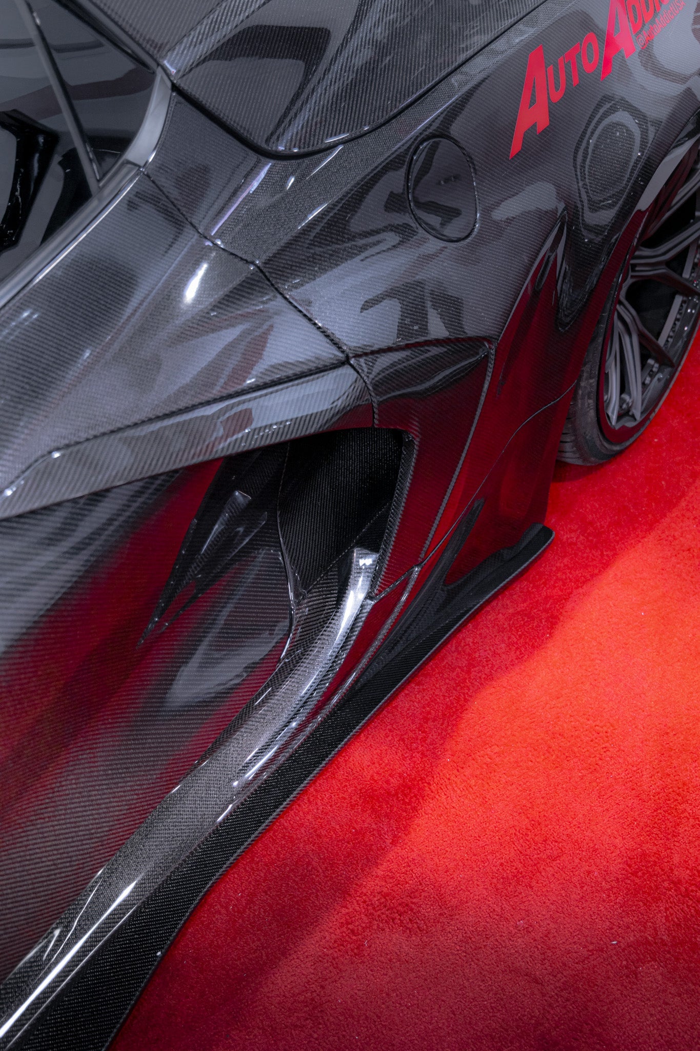 2020-2024 Corvette C8 Deluxe Wide Track Package Full Carbon Fiber Kit Bumper to Bumper