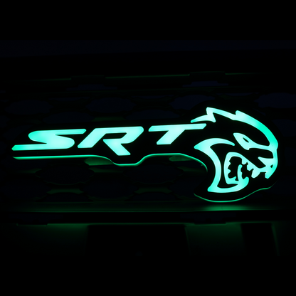 SRT Hellcat LED Emblem Badge: (Multicolor)